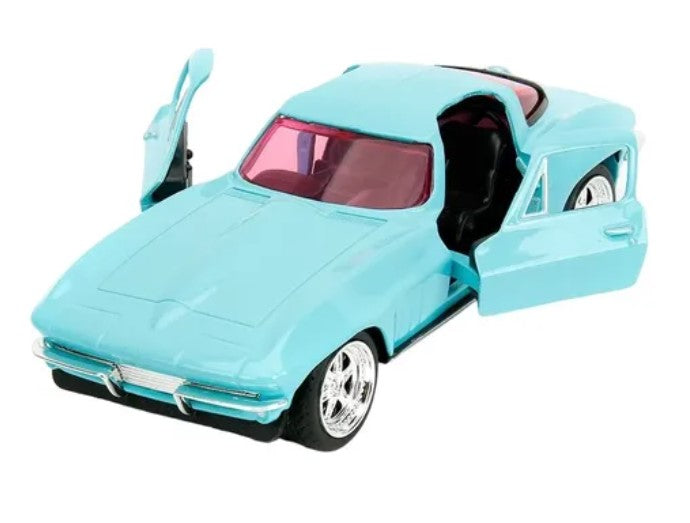Auto Chevrolet Corvette 1966 Pink Slips Jada Escala 1:32 Mide 13 Cm de Largo