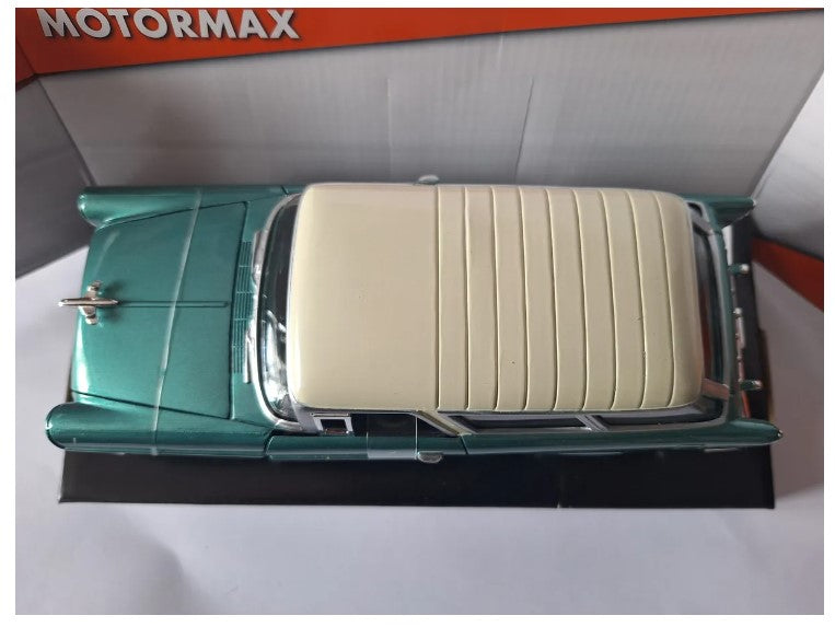 Auto De 1955 Chevy Bel Air Nomad Escala 1:24 Mide 21 Cm de Largo Marca Motormax