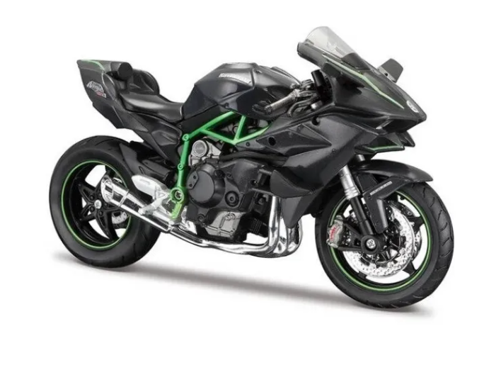 Moto Kawasaki Ninja H2 R Escala 1/12 Maisto Coleccionables 17 Cm de Largo