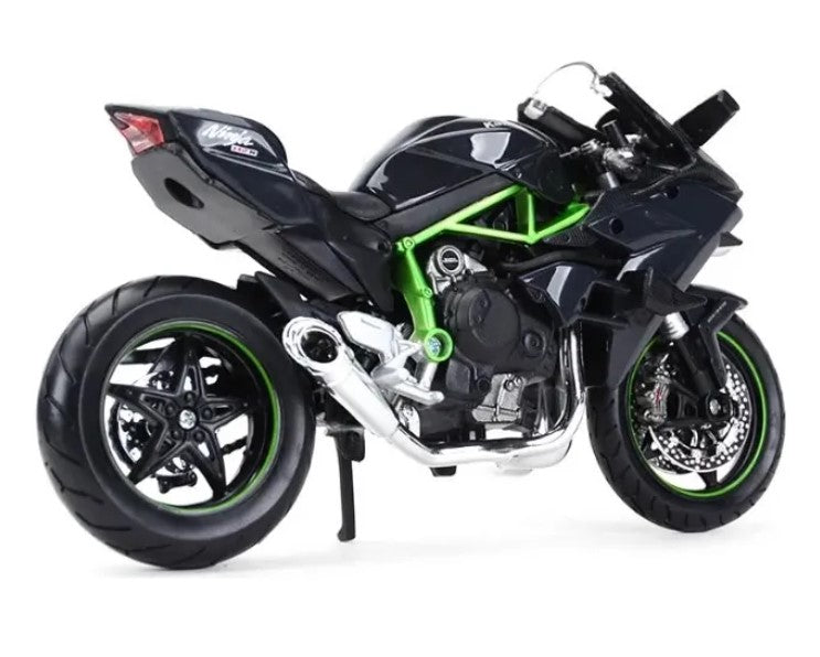 Moto Kawasaki Ninja H2 R Escala 1/12 Maisto Coleccionables 17 Cm de Largo
