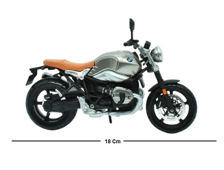 Moto Bmw R Ninet Sclambler Escala 112 Maisto Coleccionables 18 Cm de Largo