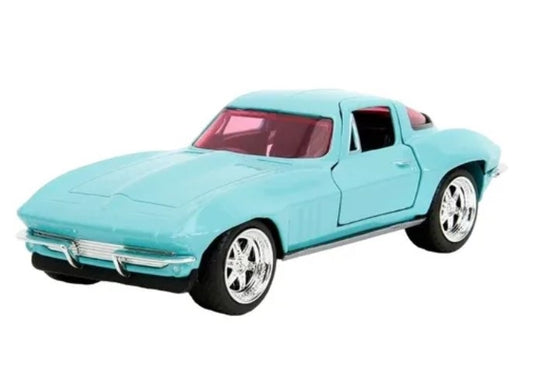 Auto Chevrolet Corvette 1966 Pink Slips Jada Escala 1:32 Mide 13 Cm de Largo