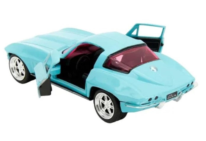 Auto Chevrolet Corvette 1966 Pink Slips Jada Escala 1:32 Mide 13 Cm de Largo