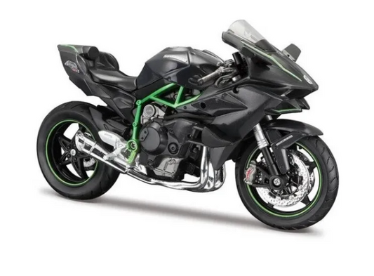 Moto Kawasaki Ninja H2 R Escala 1/12 Maisto Coleccionables 17 Cm de Largo